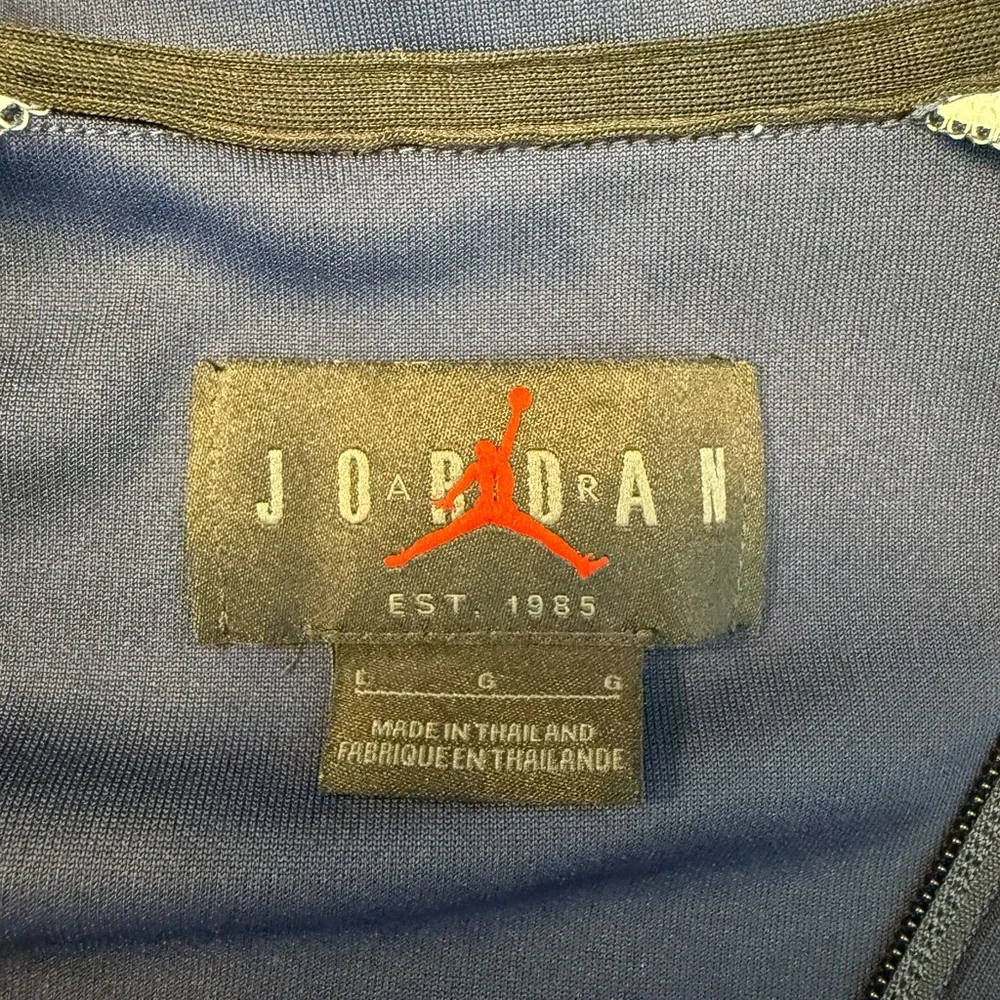 Air Jordan Nike Zip-Up Track Jacket - Navy Blue- Men's Size L Large